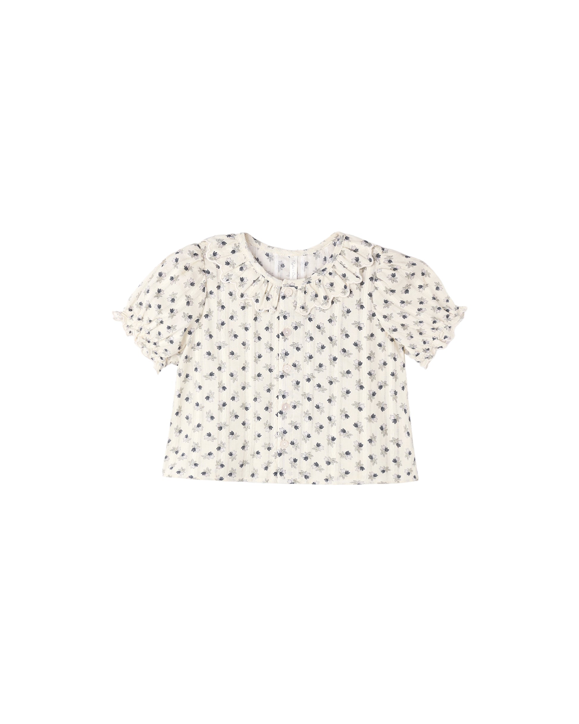 Rylee & Cru Vintage Fleur Liv Blouse in natural fabric with floral pattern, lightweight and comfortable for casual wear.