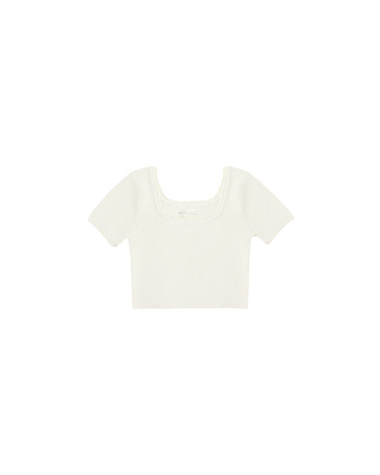 Rylee & Cru - Natural Scallop Tee