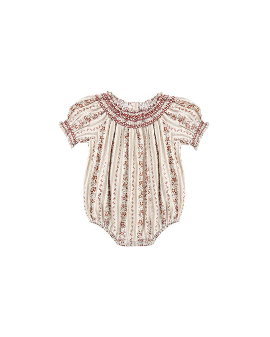 Floral Stripe Ada Romper