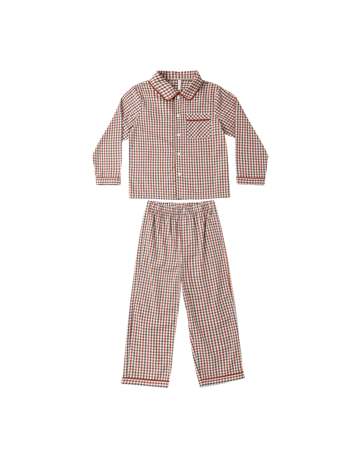 Holiday Gingham Long Sleeve Pajamas