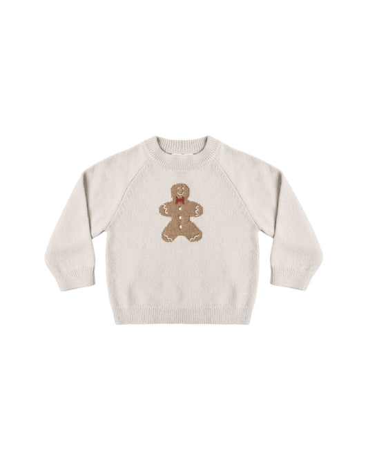 Gingerbread Man Relaxed Raglan Sweater