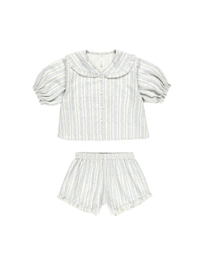 Rylee & Cru - Delilah Pajama Set || Blue Vines