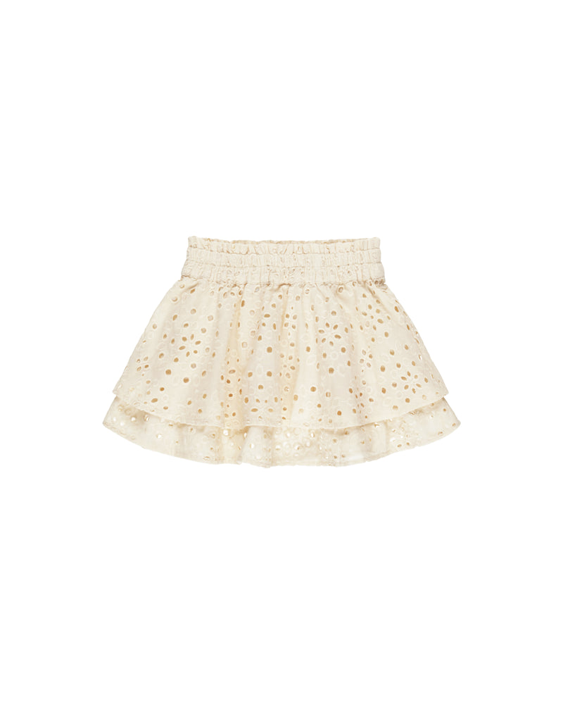 Rylee & Cru - Rose Mini Skirt || Natural