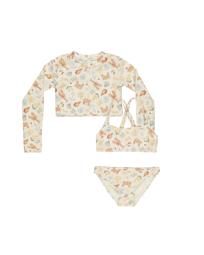 Rylee & Cru - Cropped Rashguard Set || Nautical