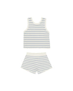 Rylee & Cru - Crochet Tank Set || Blue Stripe