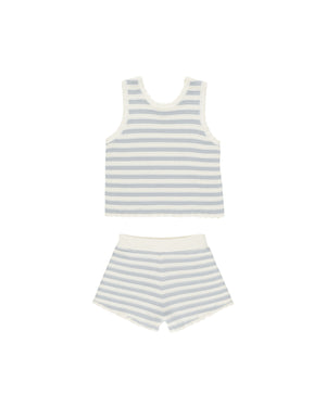 Rylee & Cru - Crochet Tank Set || Blue Stripe