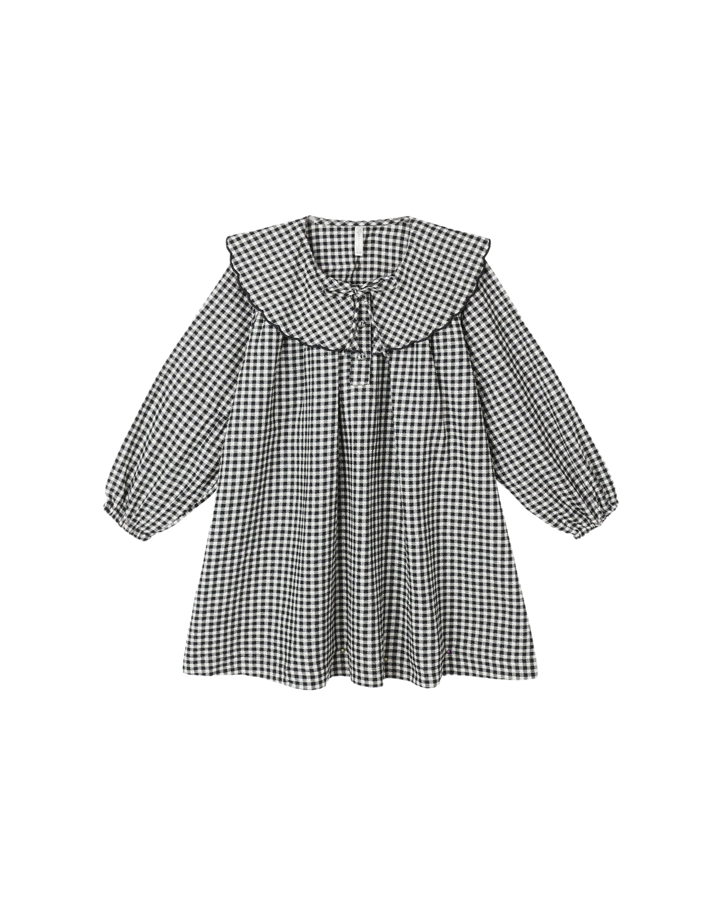 Black Gingham Mini Dress