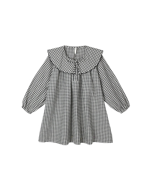 Black Gingham Mini Dress