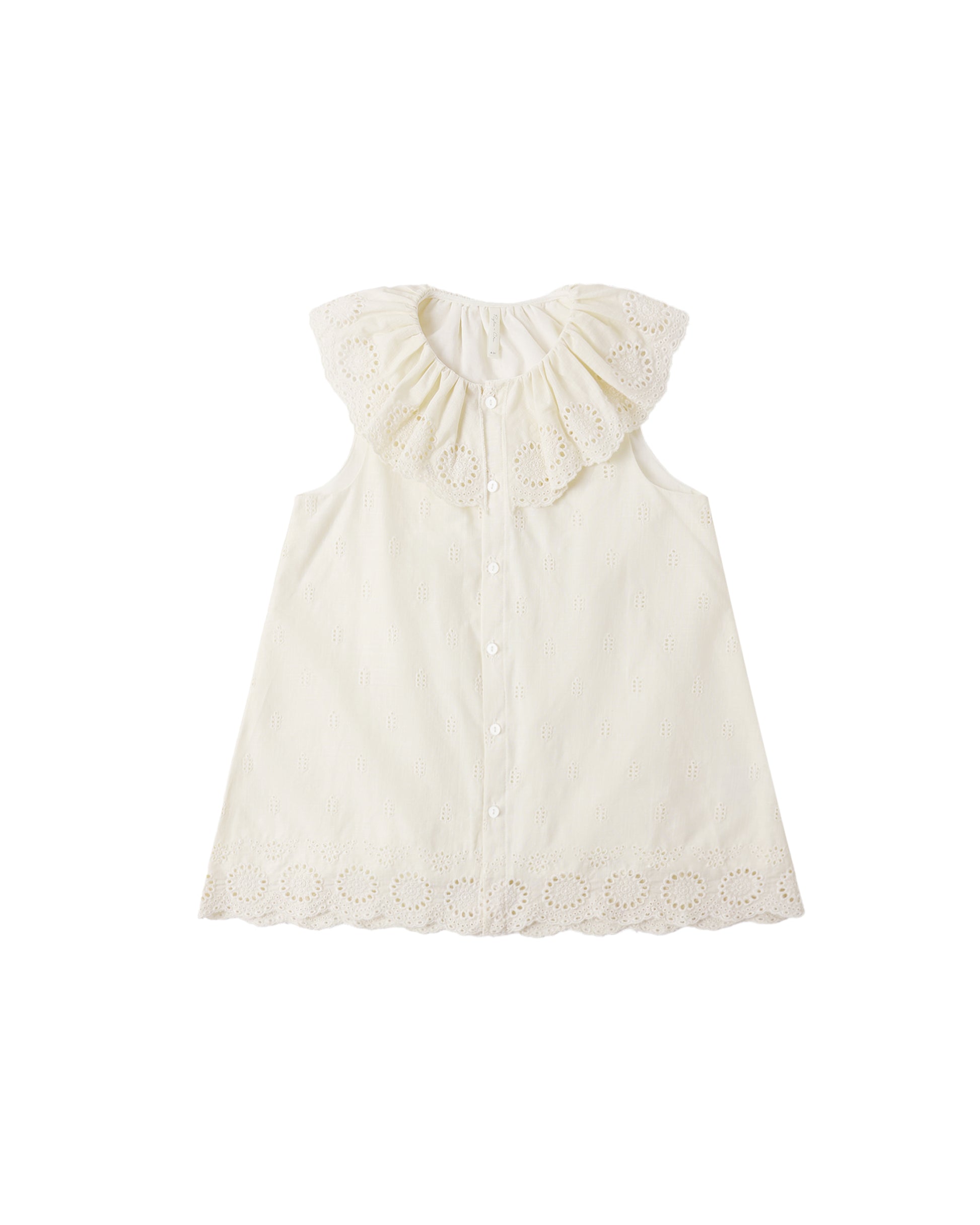 Ivory Marina dress by Rylee & Cru featuring a flowy design, long sleeves, and a comfortable, stylish look for girls.