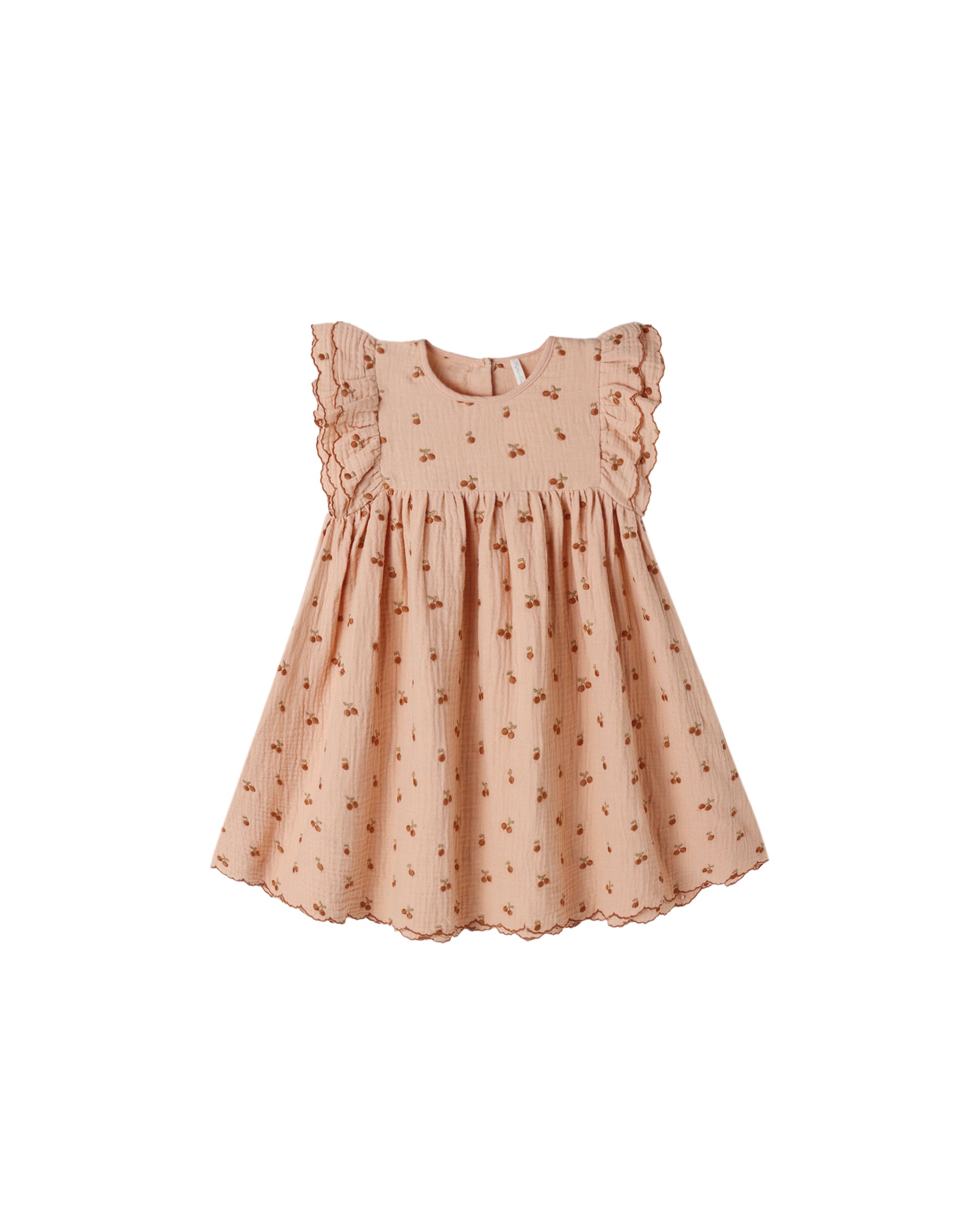 Melon Kinsley Dress by Rylee & Cru, featuring a soft fabric, playful pattern, and a flowing design for kids.