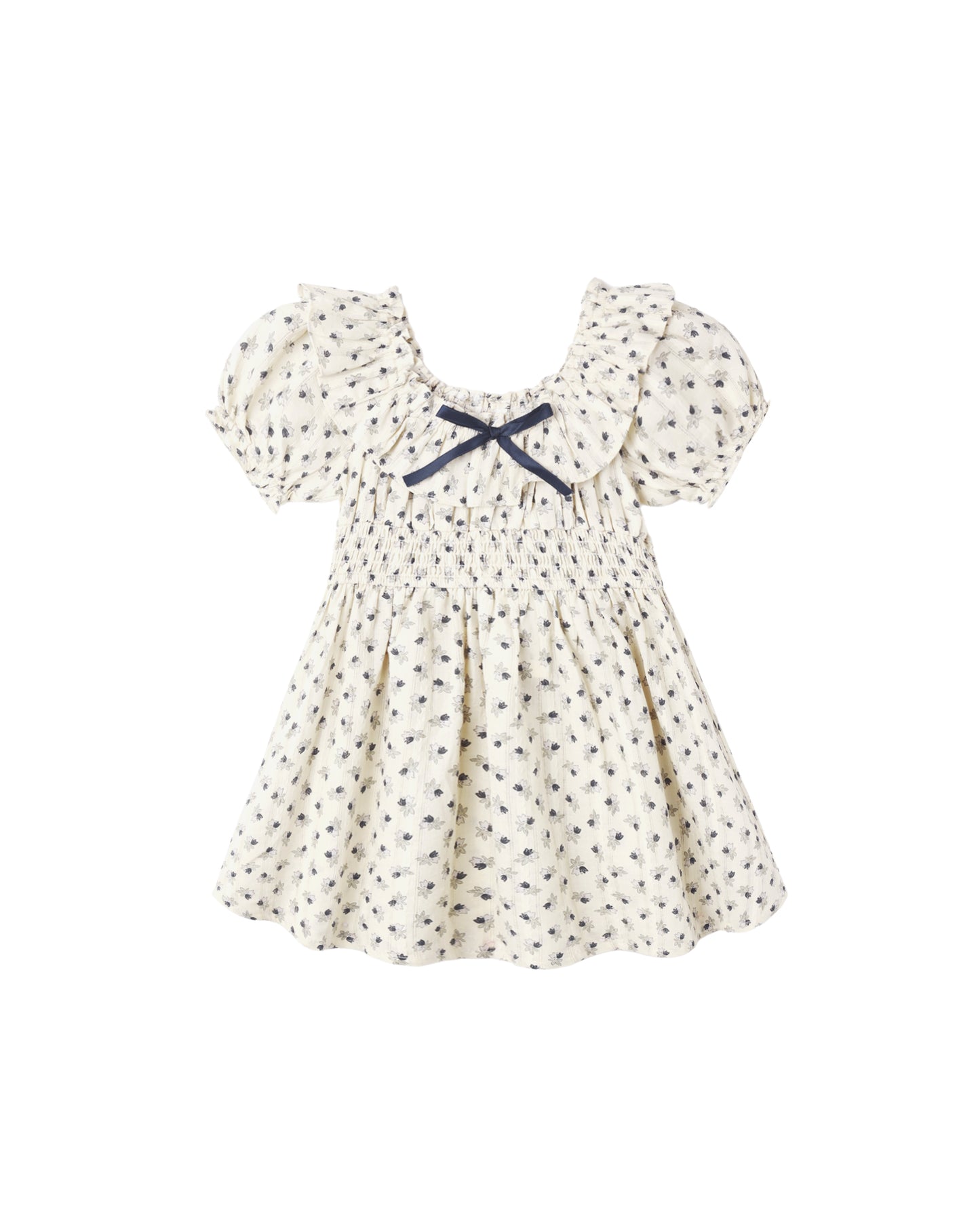 Vintage Fleur Dillion dress by Rylee & Cru featuring a natural floral pattern and classic A-line silhouette.