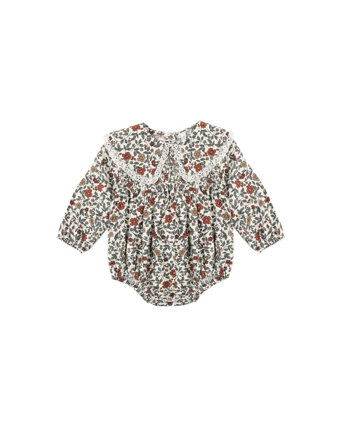 Holiday Floral Fern Romper