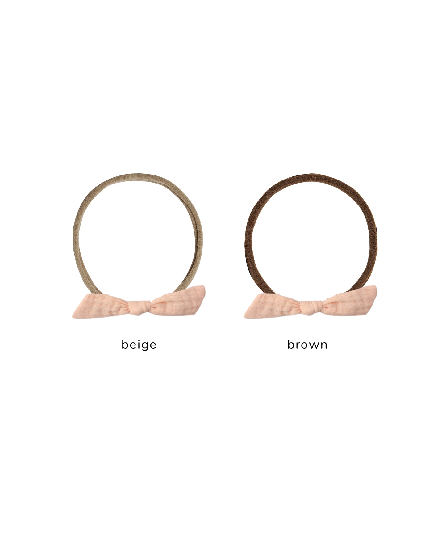 Rylee & Cru Melon Little Knot Headband with soft fabric and knot detail, perfect for babies and toddlers.