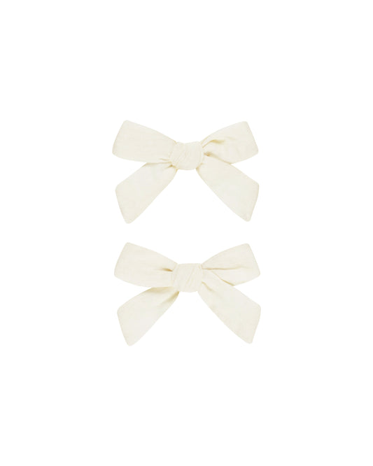 Ivory Bows Set of 2