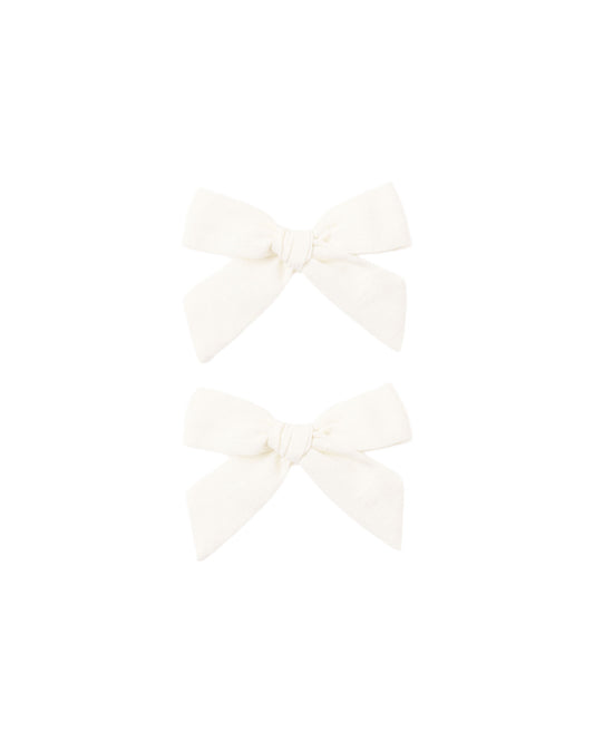 Ivory Bows Set of 2