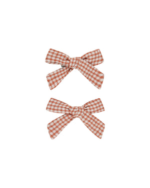 Rylee & Cru - Bows, Set of 2 || Poppy Gingham