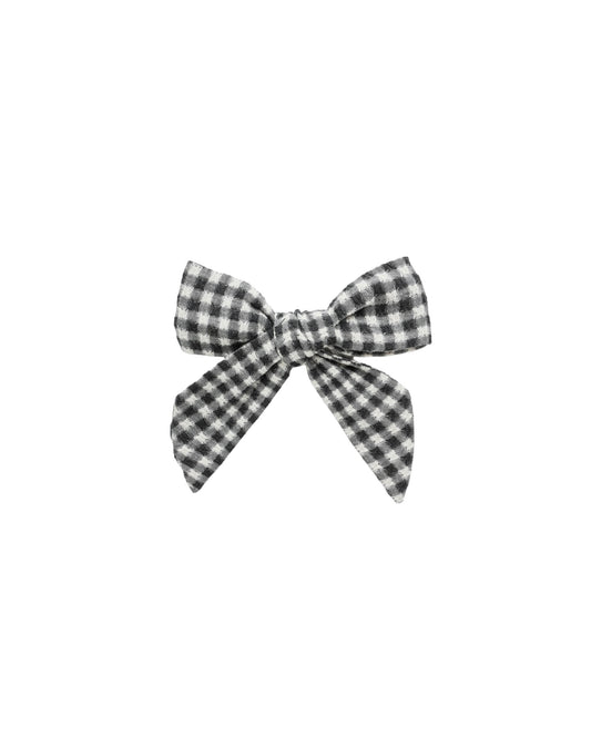 Black Gingham Bow