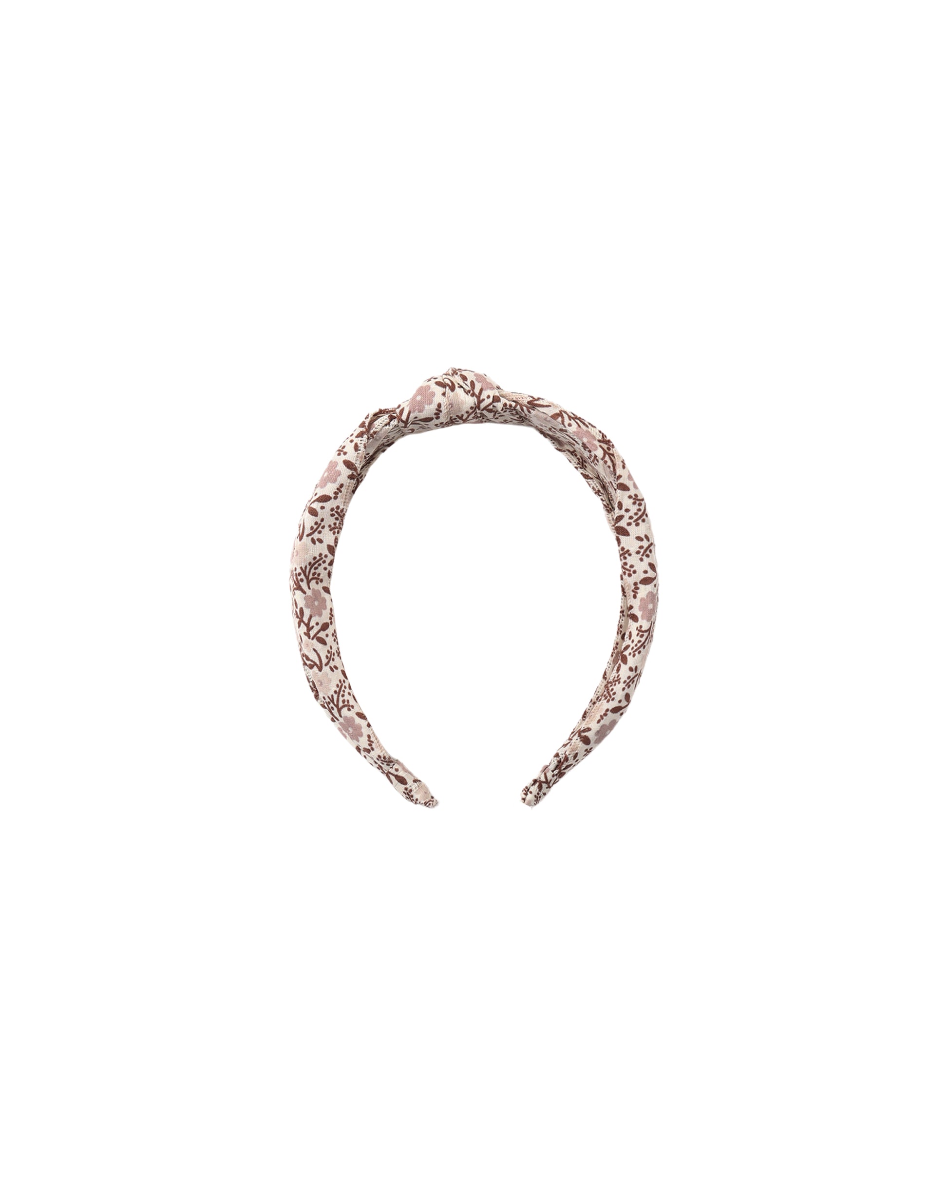Rylee & Cru Primrose knotted headband in natural fabric, featuring a soft, stylish design for infants and toddlers.