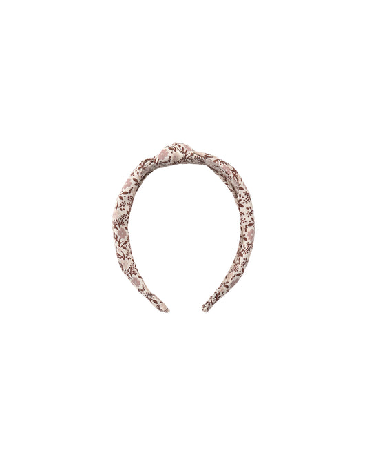 Rylee & Cru Primrose knotted headband in natural fabric, featuring a soft, stylish design for infants and toddlers.