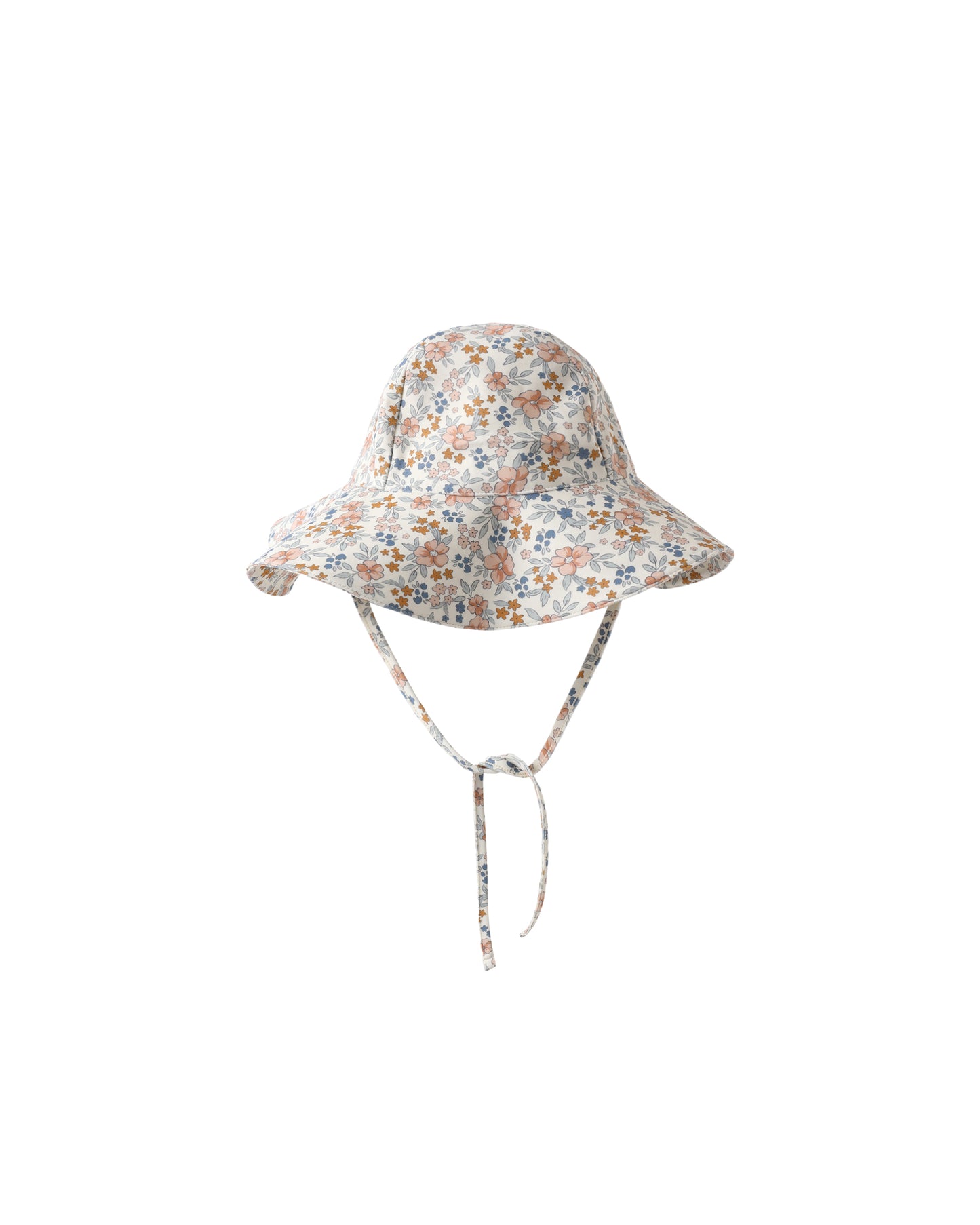 Rylee & Cru Bloom Floppy Swim Hat in ivory with wide brim, perfect for sun protection and stylish beachwear.