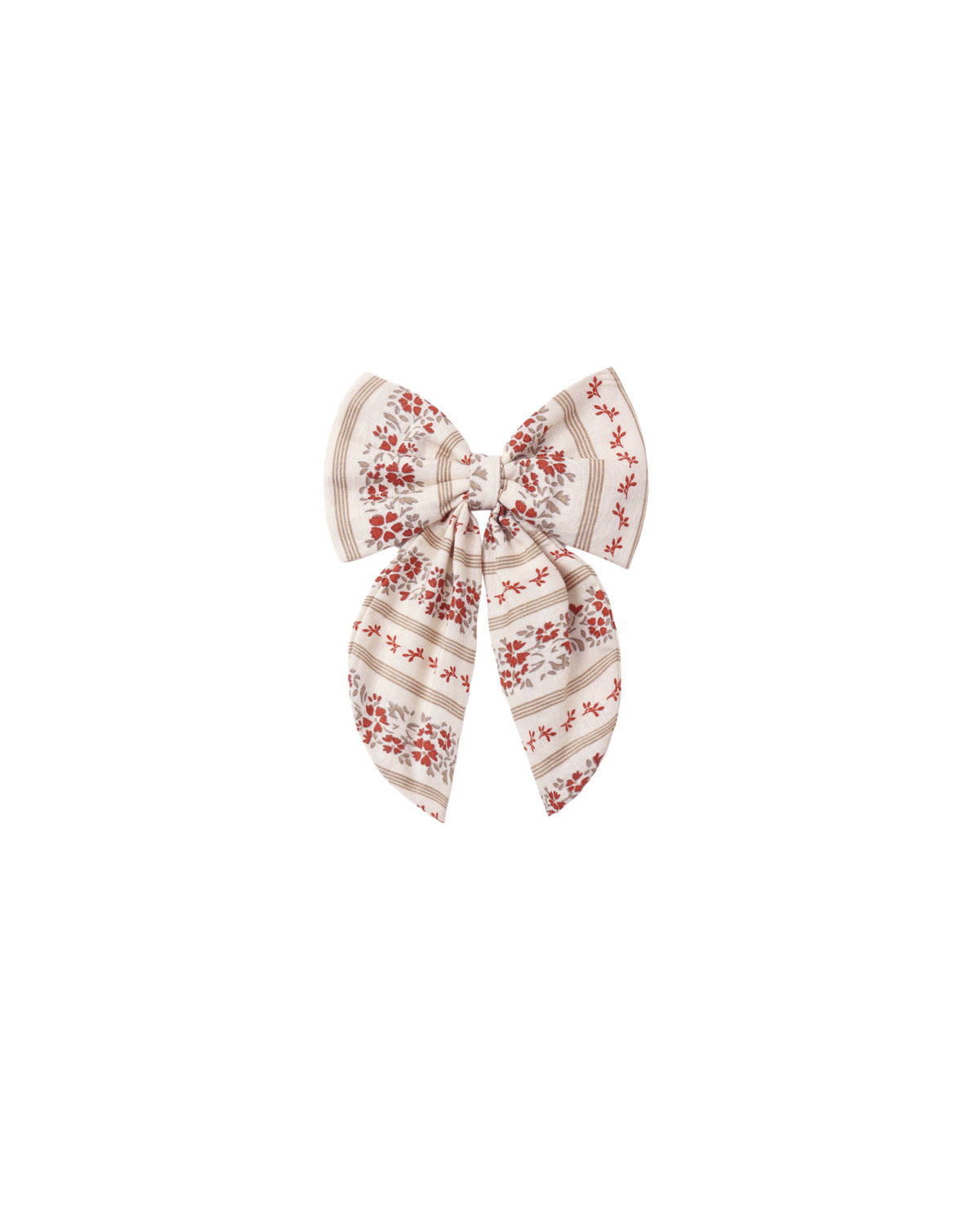 Floral Stripe Oversized Bow