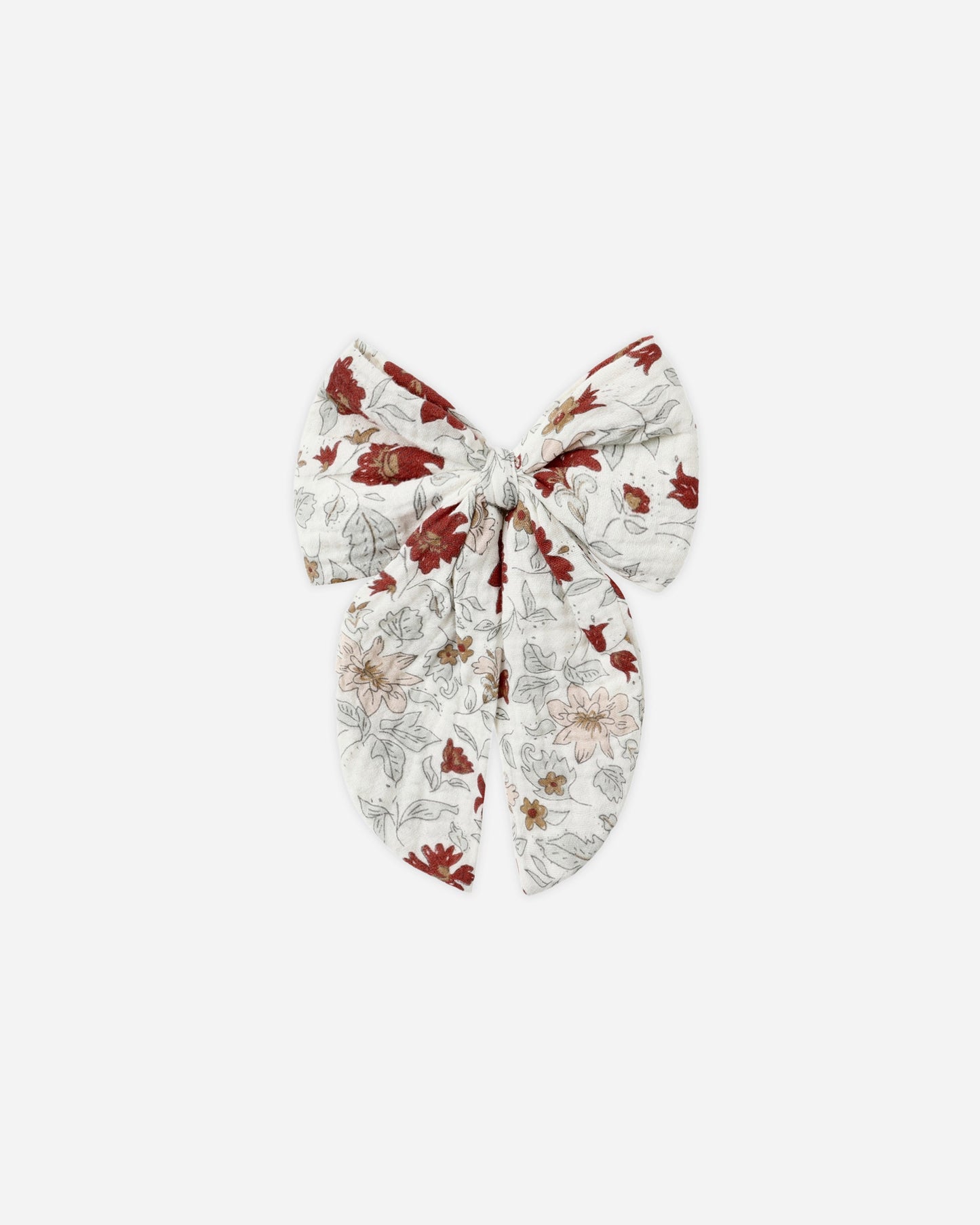 Holiday Floral Oversized Bow