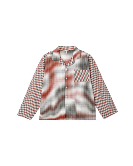 Men's Holiday Gingham Pajama Top