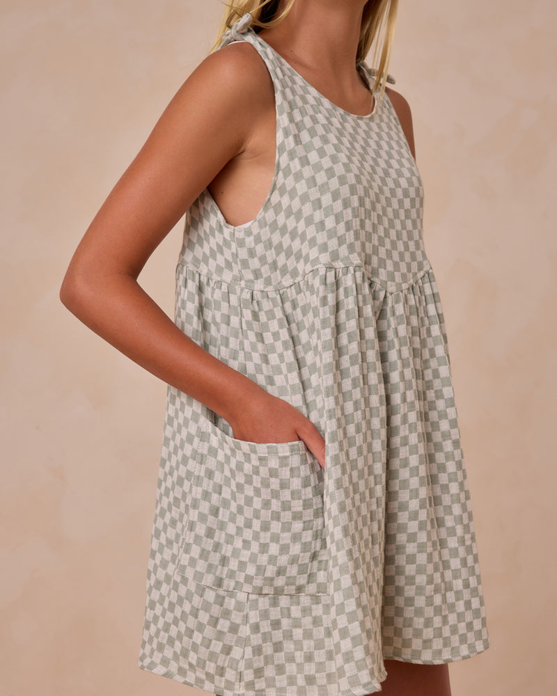 Rylee & Cru - Teen Summer Dress || Sage Check