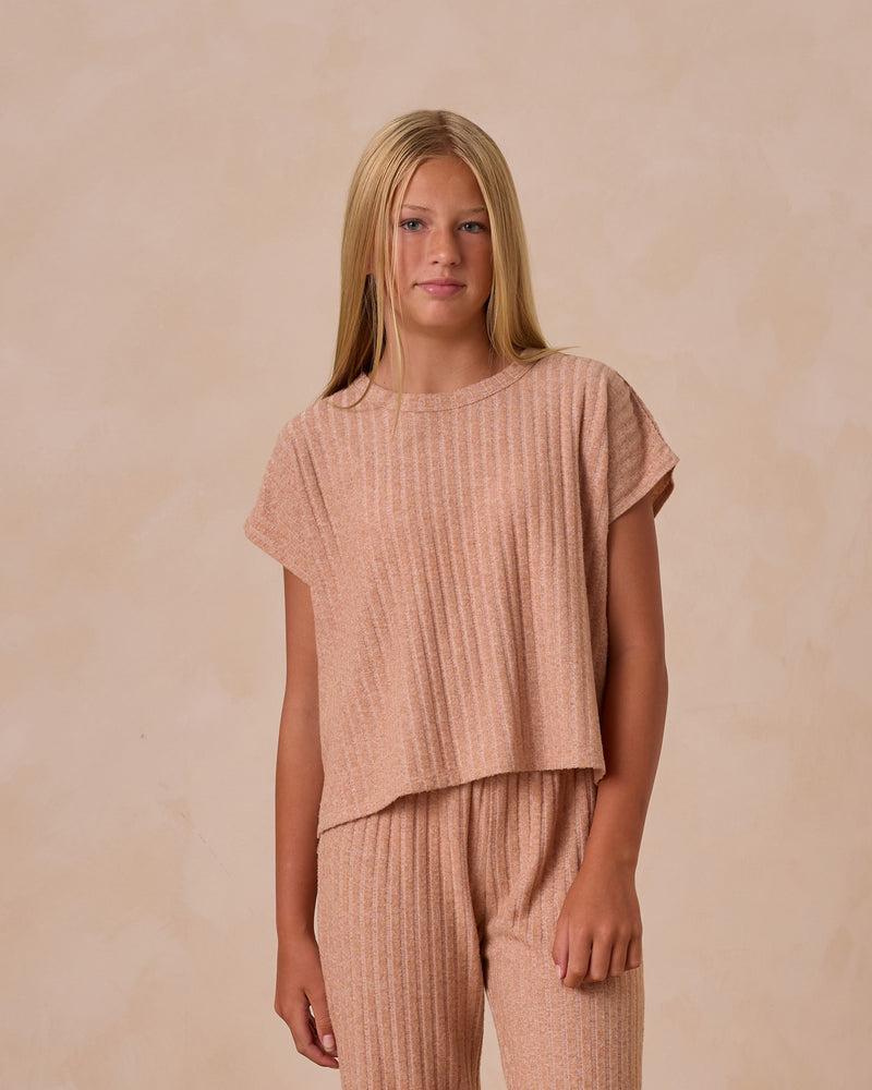 Rylee & Cru - Teen Grapefruit Cozy Rib Knit Set