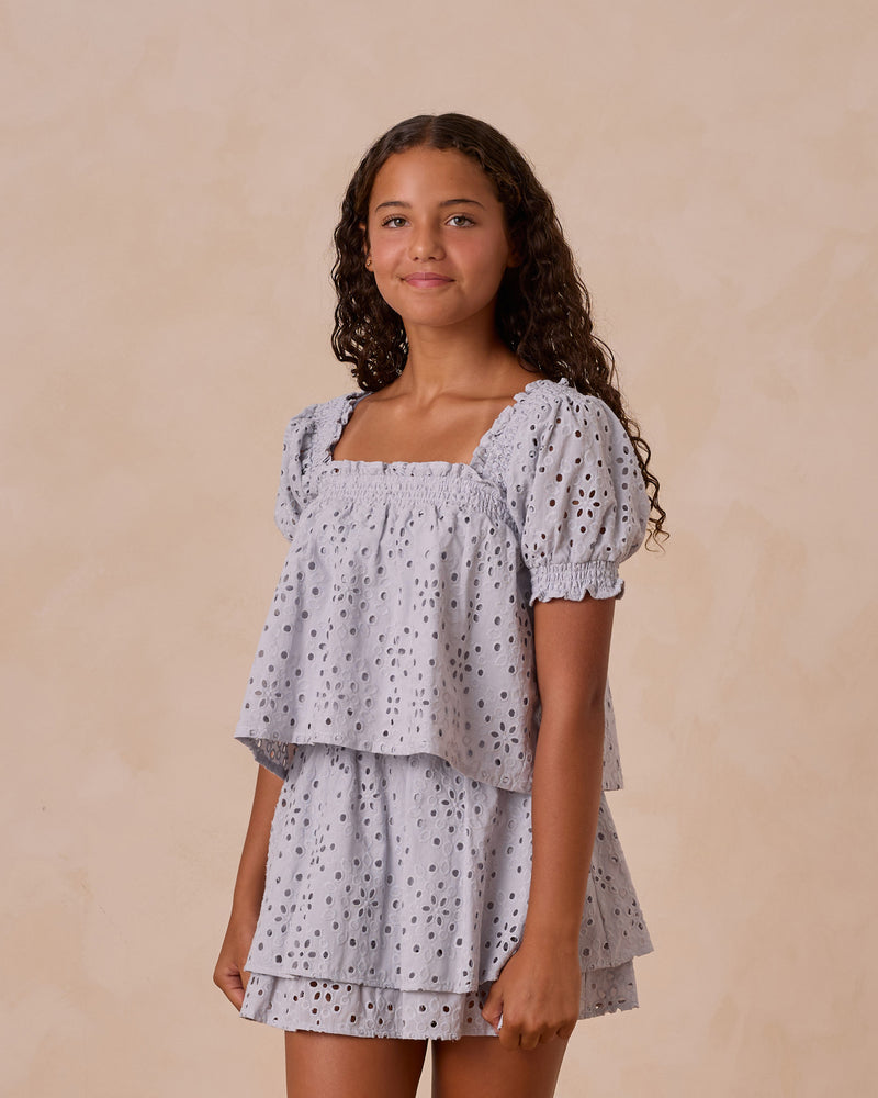 Rylee & Cru - Teen Milan Blouse || Light Blue