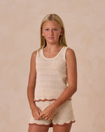 Rylee & Cru - Teen Crochet Tank Set || Natural