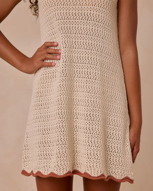 Rylee & Cru - Teen Crochet Tank Mini Dress || Natural