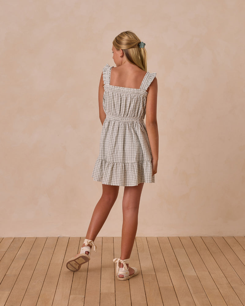 Rylee & Cru - Teen Eucalyptus Gingham Annalise Dress