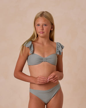 Rylee & Cru - Teen Eucalyptus Ruffle Bandea Bikini Set