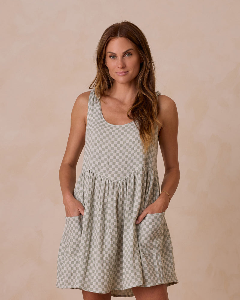 Rylee & Cru - Women's Summer Dress || Sage Check