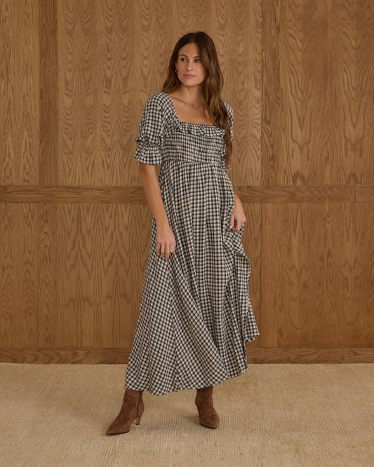 Rylee & Cru - Women's Navy Check Birdie Dress