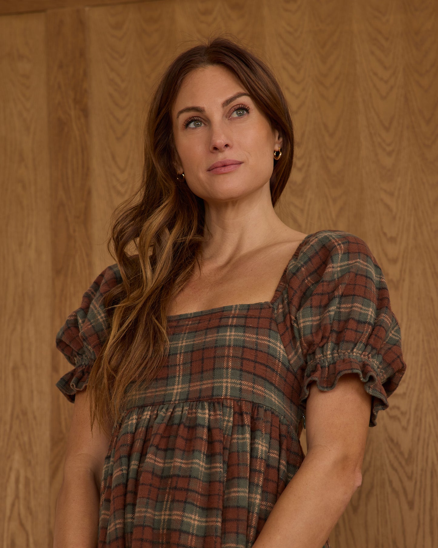 Women's Holiday Plaid Naomi Dress