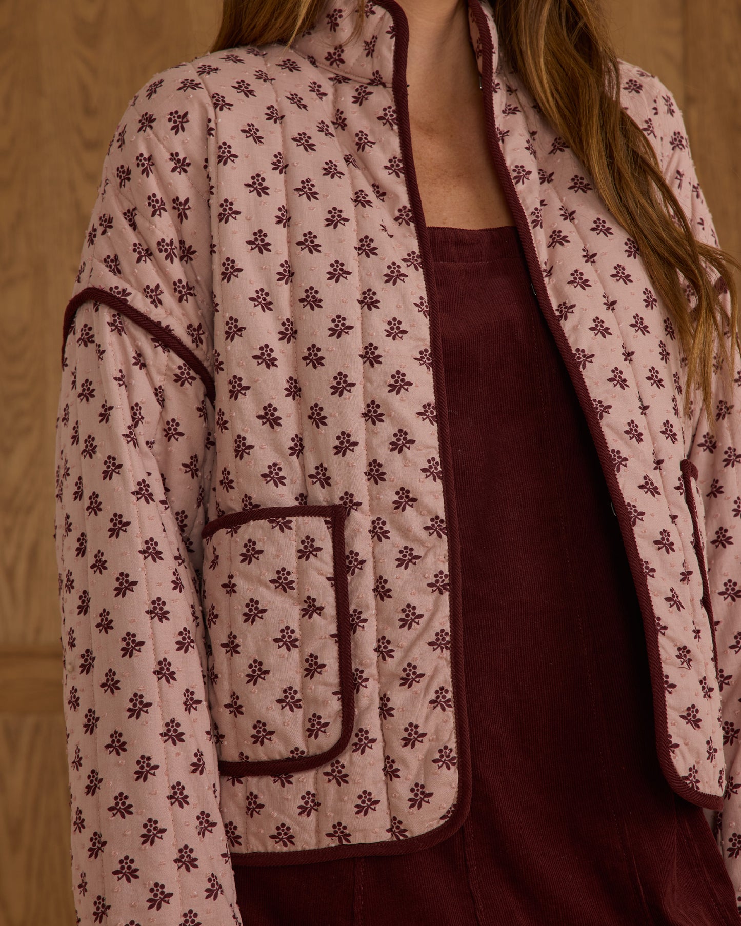 Rylee & Cru - Women's Blush Fleur Quilted Jacket