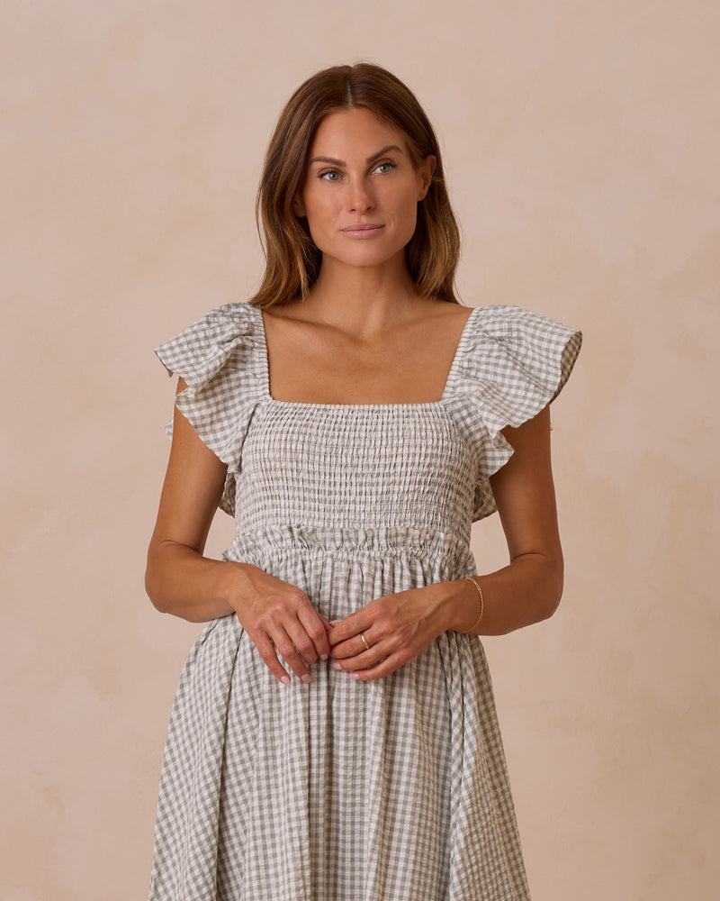 Rylee & Cru - Eucalyptus Gingham Francesca Dress