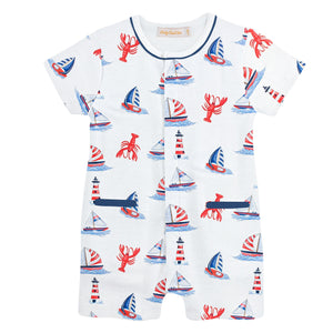Baby Club Chic - Sailing in Summer Printed Romper
