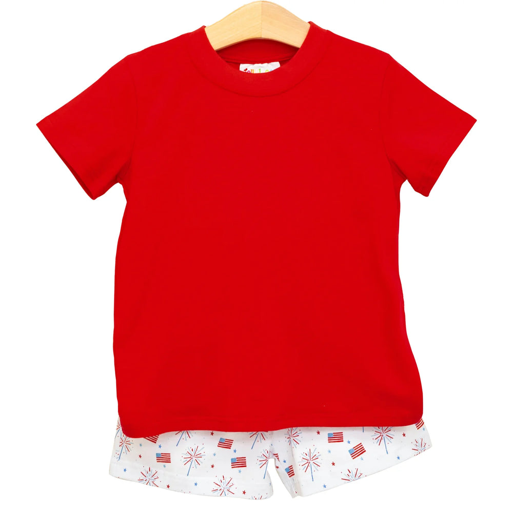 Jellybean - Fireworks and Freedom Drew Short Set