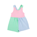 The Beaufort Bonnet Company - Reagan Romper - Pima - Hamptons Hot Pink/Beale Street Blue/Grace Bay Green