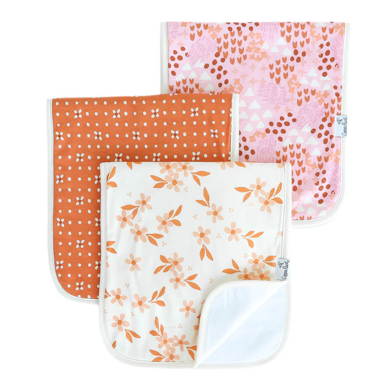 Copper Pearl - Rue Burp Cloth Set (3-Pack)