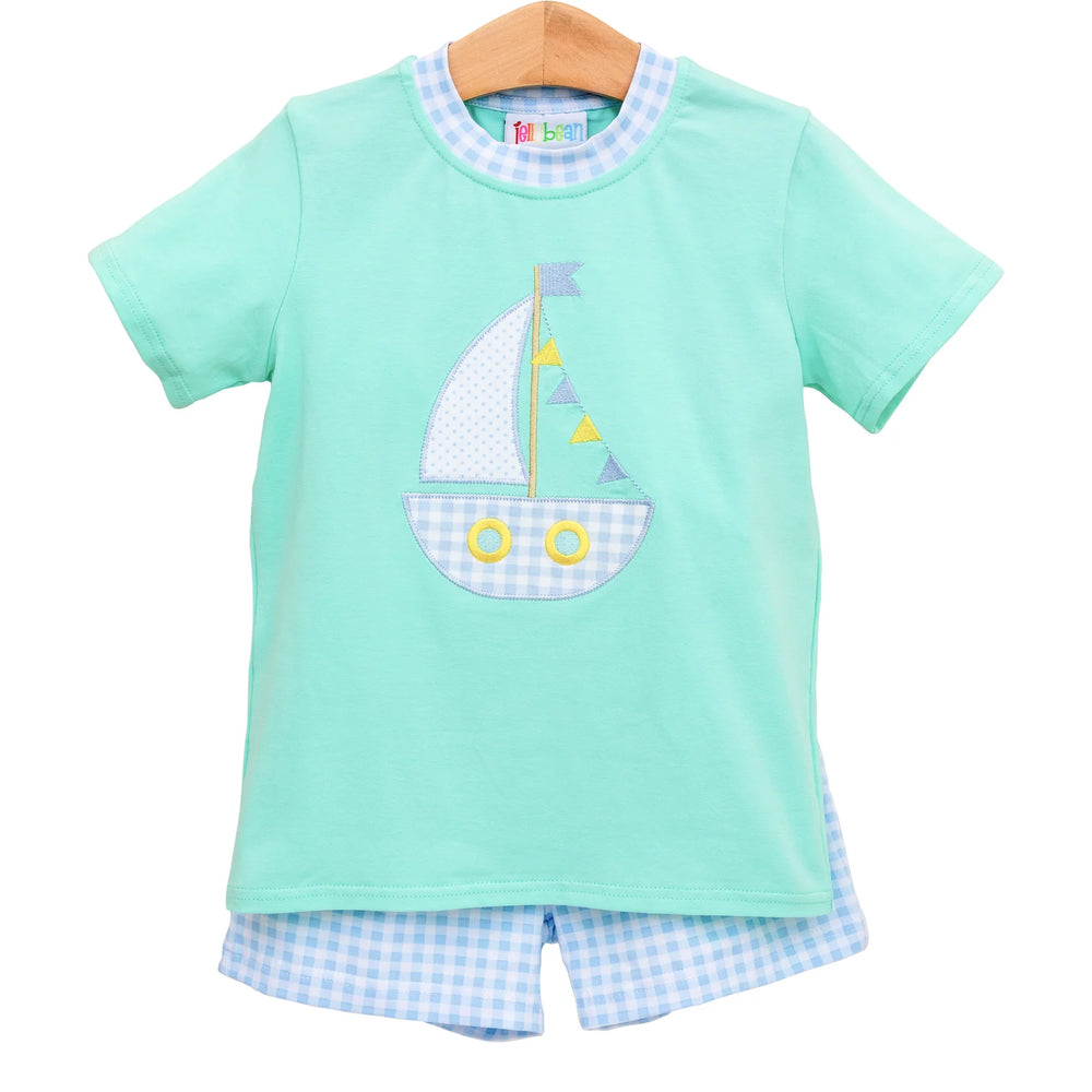 Jellybean - Sailboat Short Set