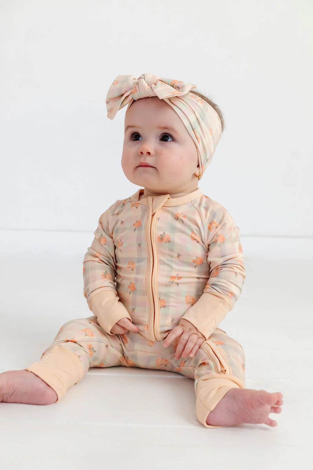 Frankie Plaid Zipper Romper