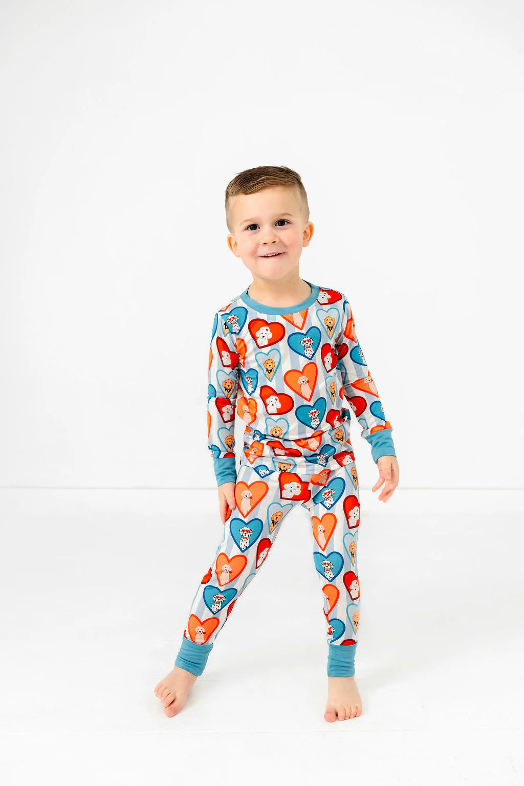 Blue Fur-Ever Valentine Two Piece Set