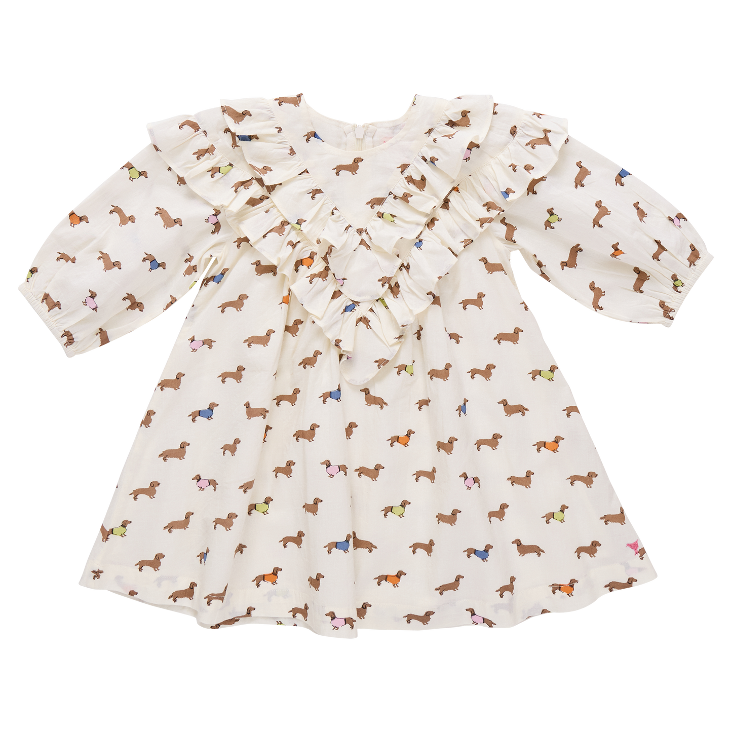 Dachshunds In Sweaters Girls Everly Dress