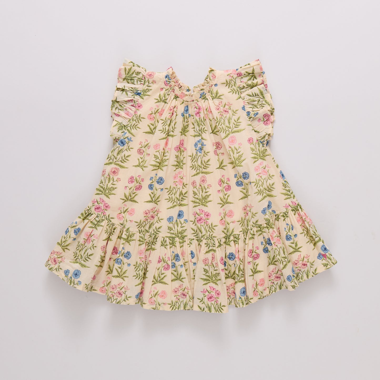 Leafy Floral Girls Harper Dress