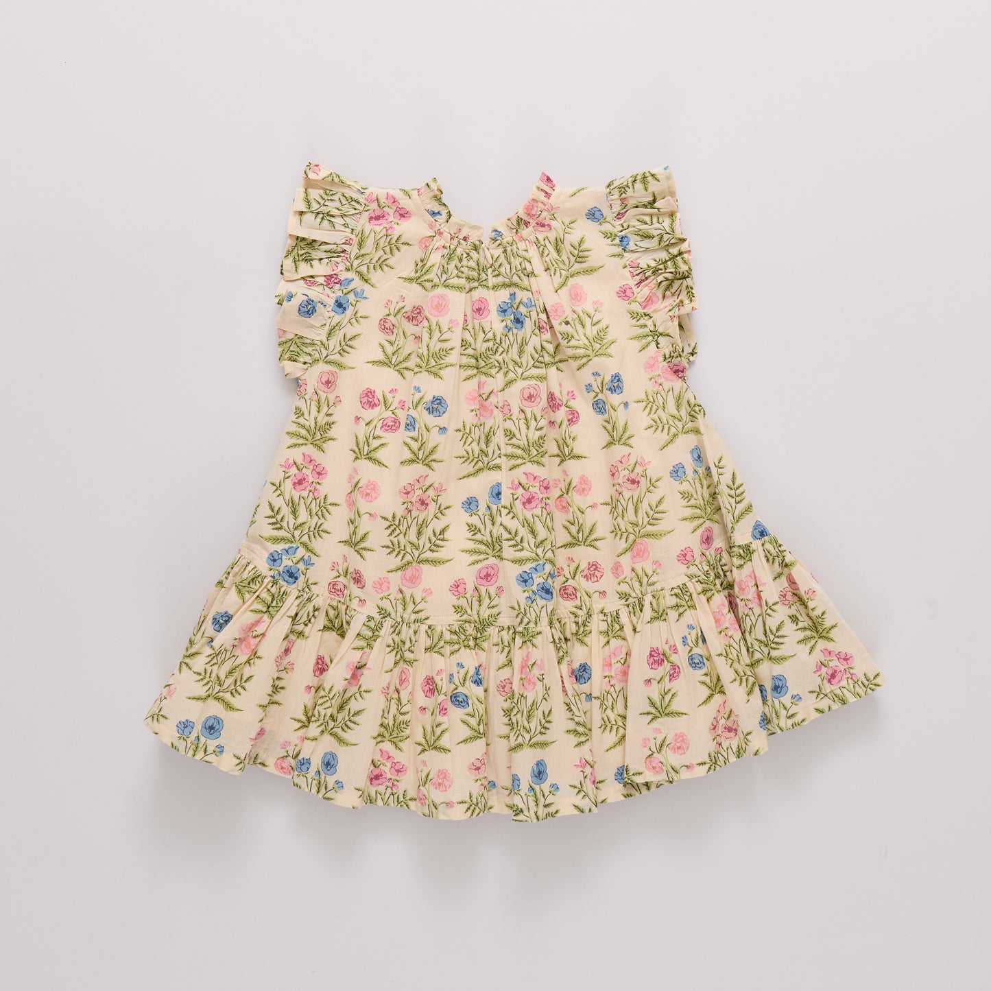 Leafy Floral Girls Harper Dress