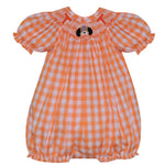 Remember Nguyen - Orange and White Gingham Smocked Smokey and Power T Bubble